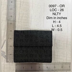 Bvlgari Elegant Black Leather Wallet